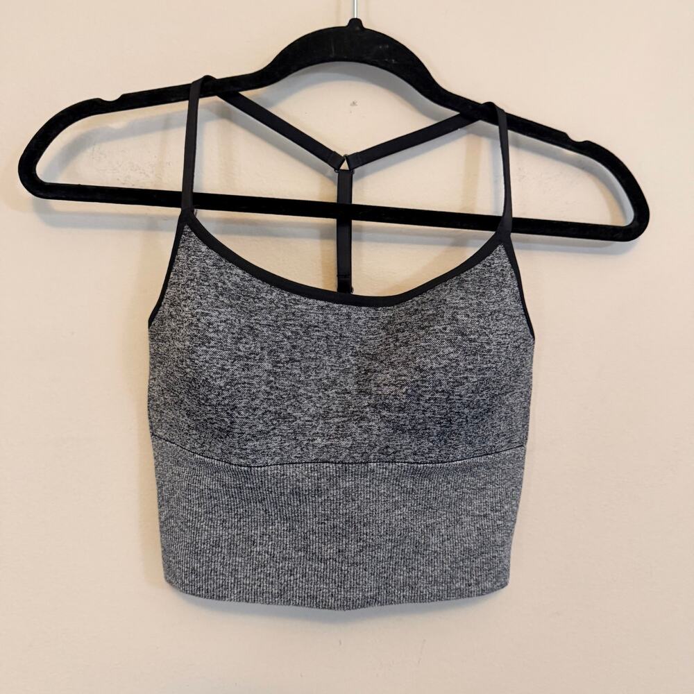 Pink Active Victorias Secret Seamless Air Low-Impact Sports Bra S Gray Yoga Gym
